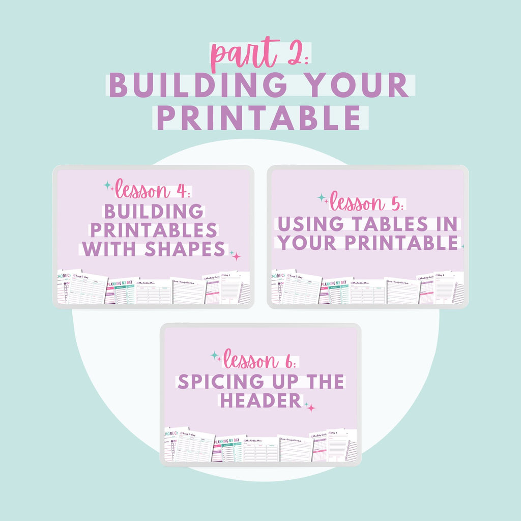 Create Your Own Organizing Printables with Canva Course