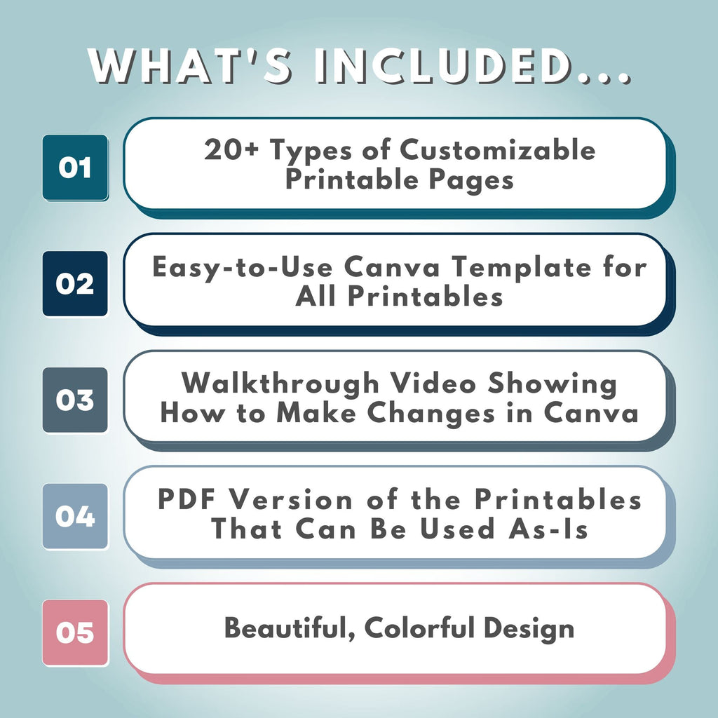 Editable Emergency Binder Canva Templates