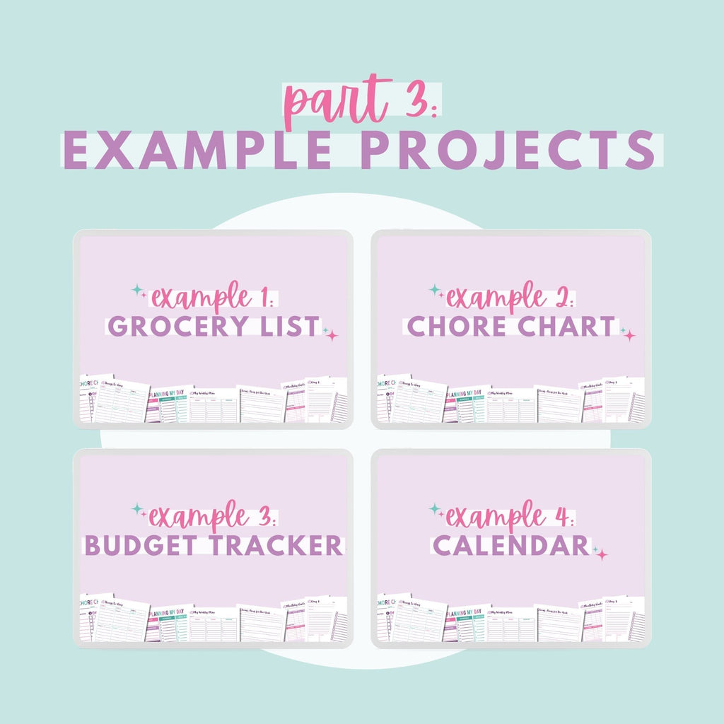 Create Your Own Organizing Printables Class