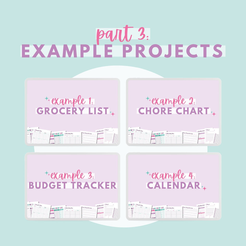 Create Your Own Organizing Printables