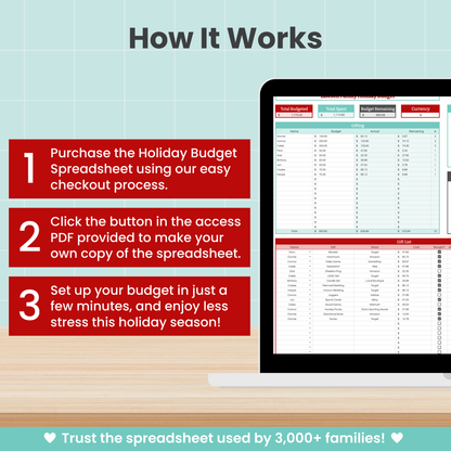 Holiday Budget Spreadsheet for Google Sheets