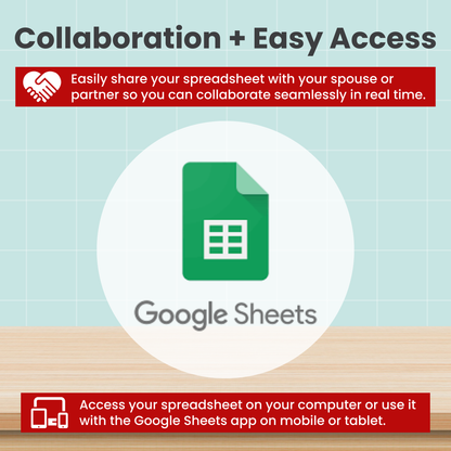 Holiday Budget Spreadsheet for Google Sheets