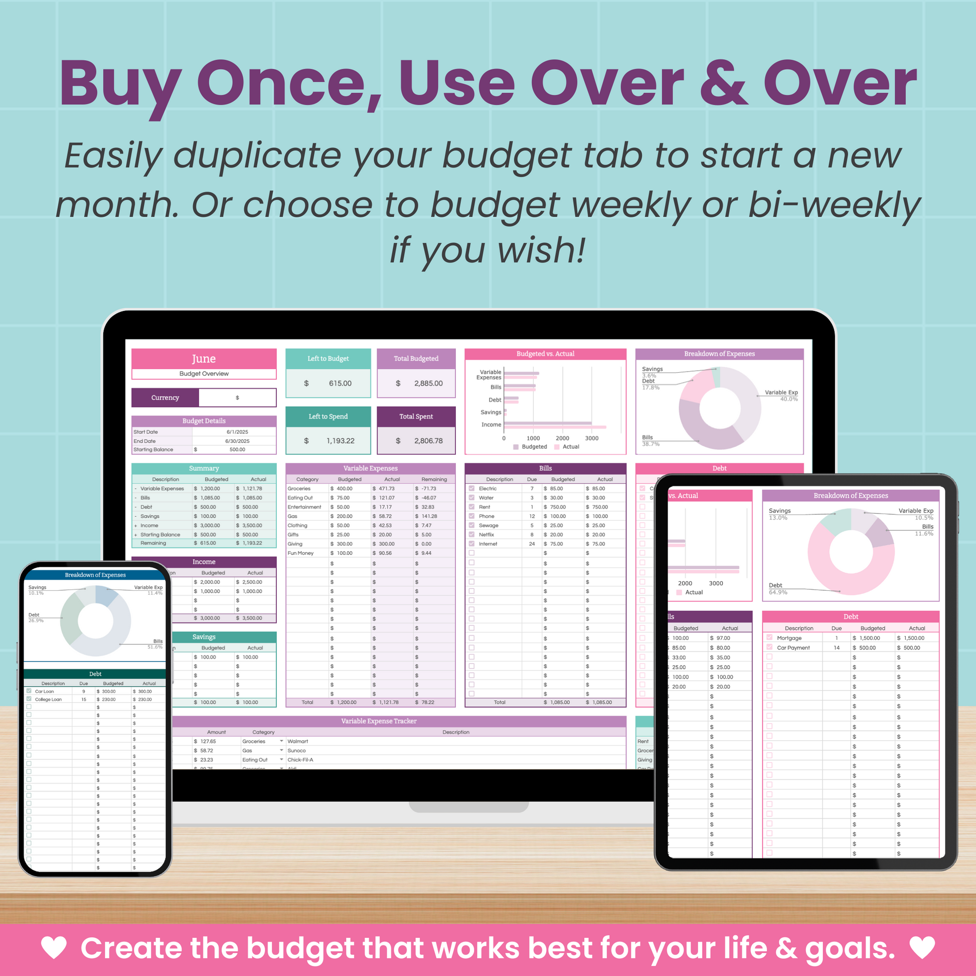 Budget Spreadsheet