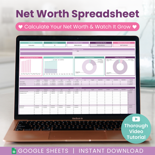 Net Worth Calculator Spreadsheet for Google Sheets
