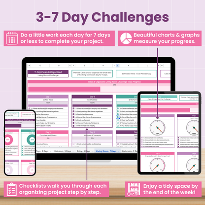 Organizing Challenge Spreadsheet for Google Sheets