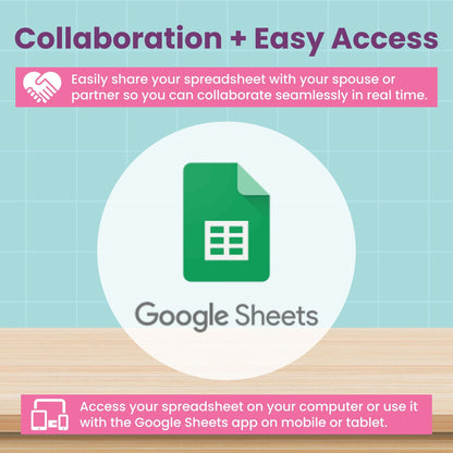 Monthly Budget Spreadsheet for Google Sheets