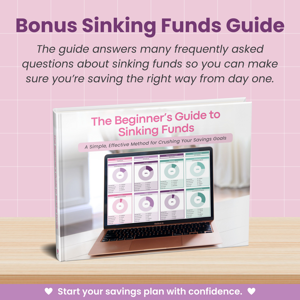 Savings Tracker / Sinking Funds Spreadsheet for Google Sheets