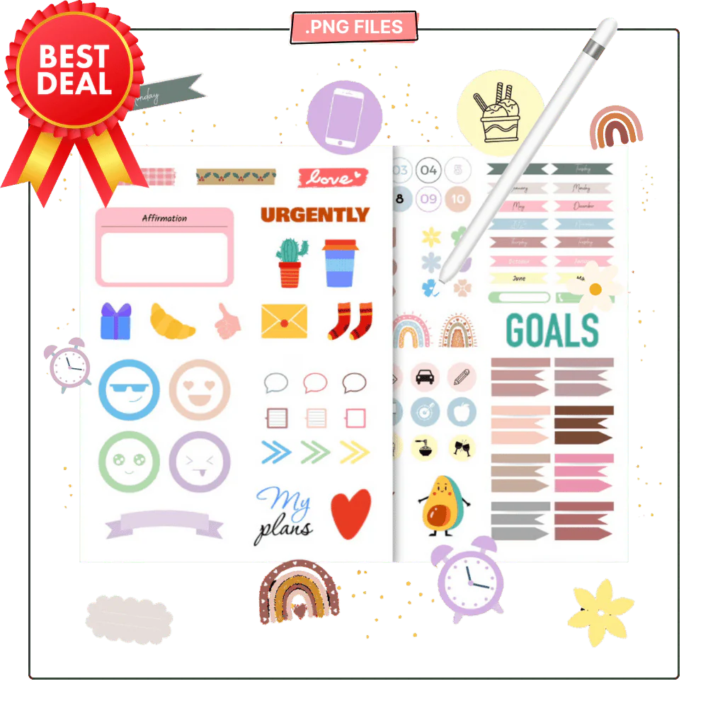 Premium Stickers Bundle - GlowUp Planners